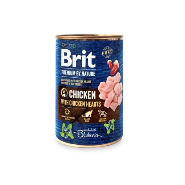 brit premium by nature piletina sa srcima 400 g