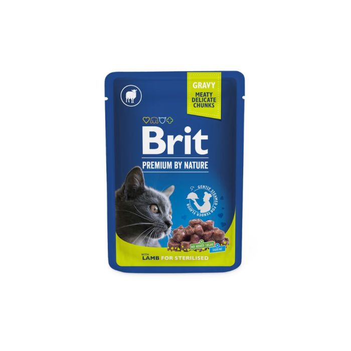 Brit Premium Sterilised Cat janjetina u umaku, vrećica 100 g - Slika 1