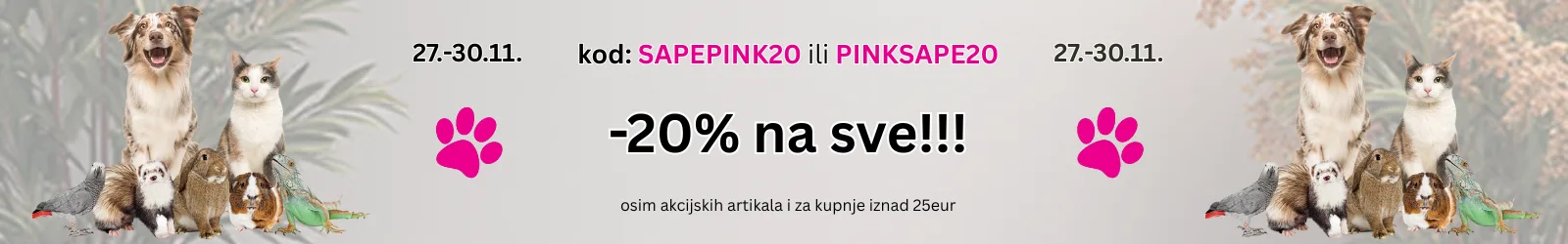 20% na sve!!FIN! 20 na sveFIN