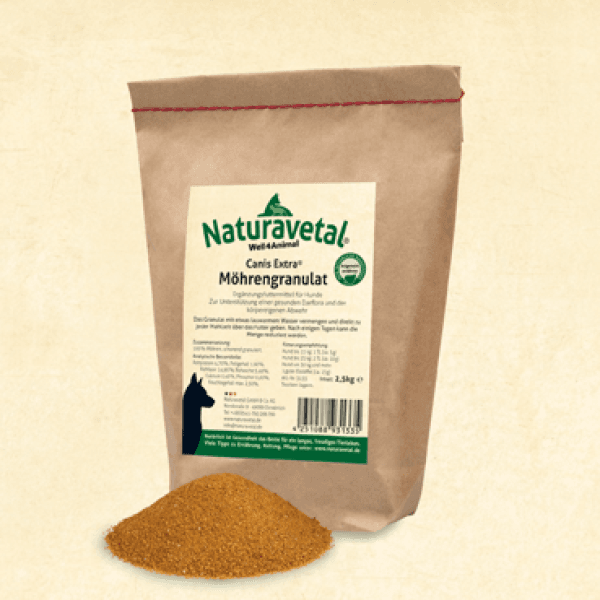 naturavetal granulat mrkve Naturavetal Canis Extra Granulat Mrkve, 500g - Slika 1